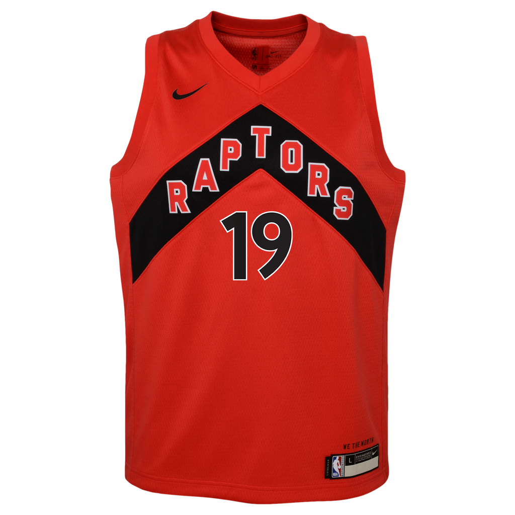 Toronto Raptors Nike Icon Edition Swingman Jersey - Red - Jakob Poeltl - Youth