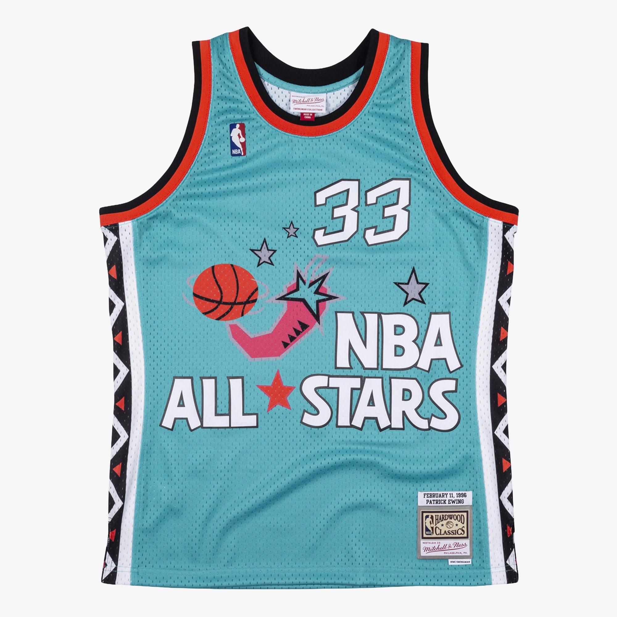 NBA Mitchell & Ness Patrick Ewing 1996 All-Star Swingman Authentic Jersey - Teal