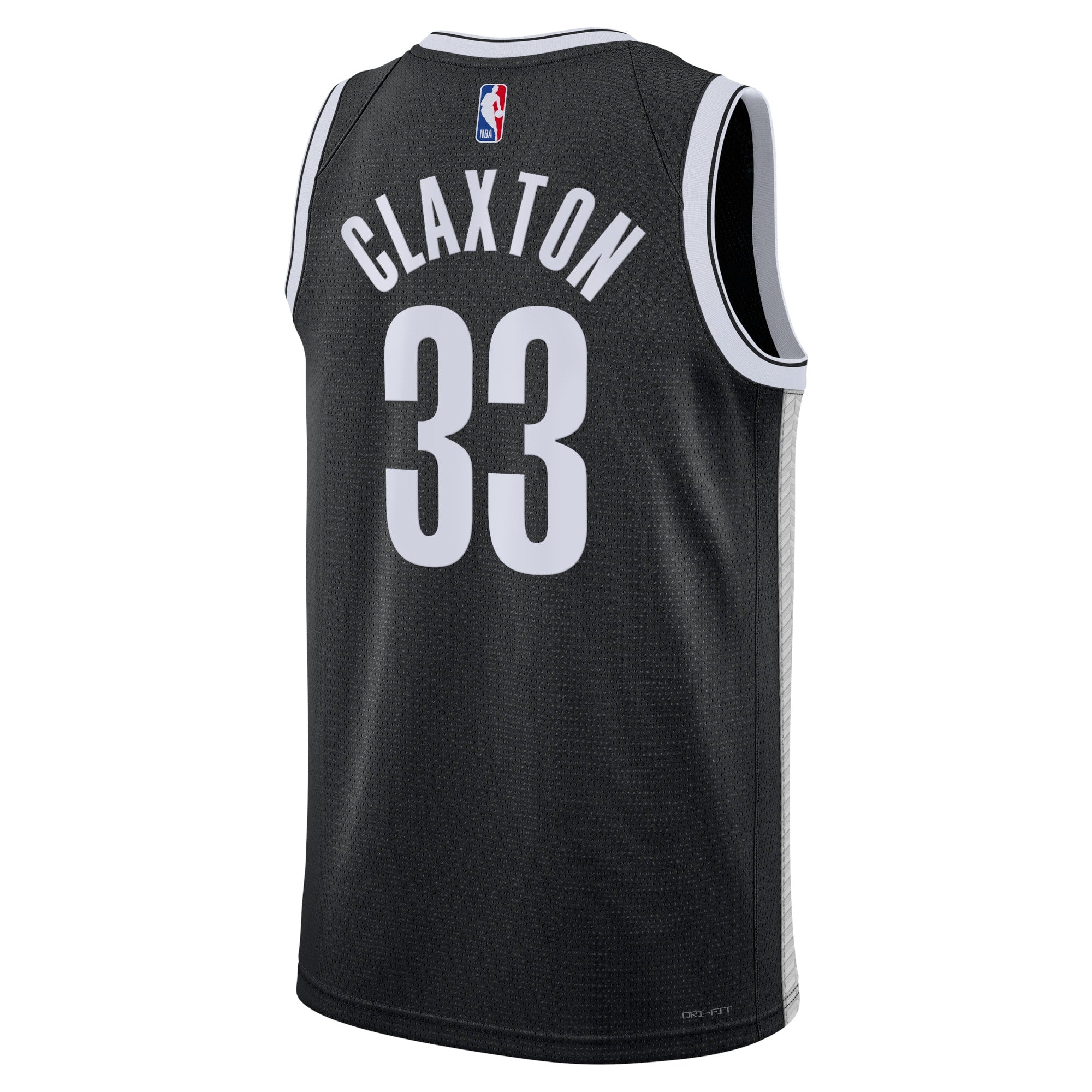 Brooklyn Nets Nike Icon Edition Swingman Jersey - Black - Nic Claxton - Unisex