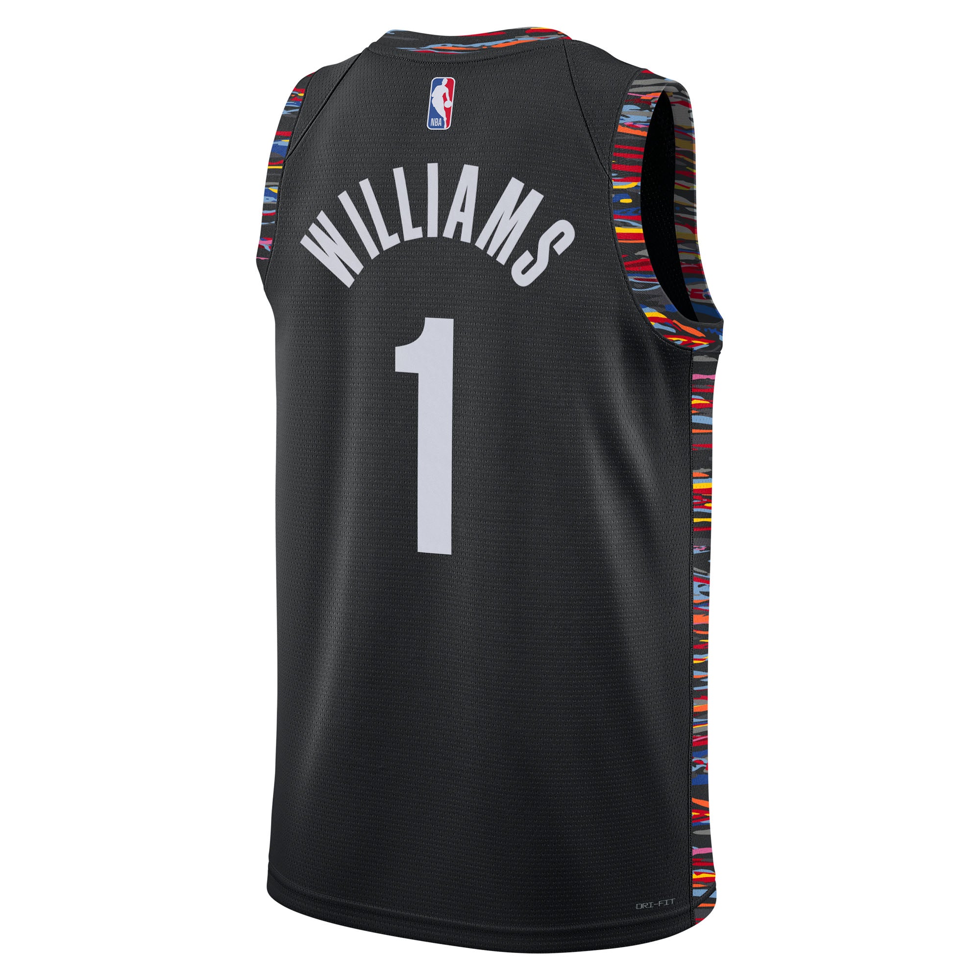 Brooklyn Nets Nike 2025/26 City Edition Swingman Jersey - Black - Ziaire Williams - Unisex