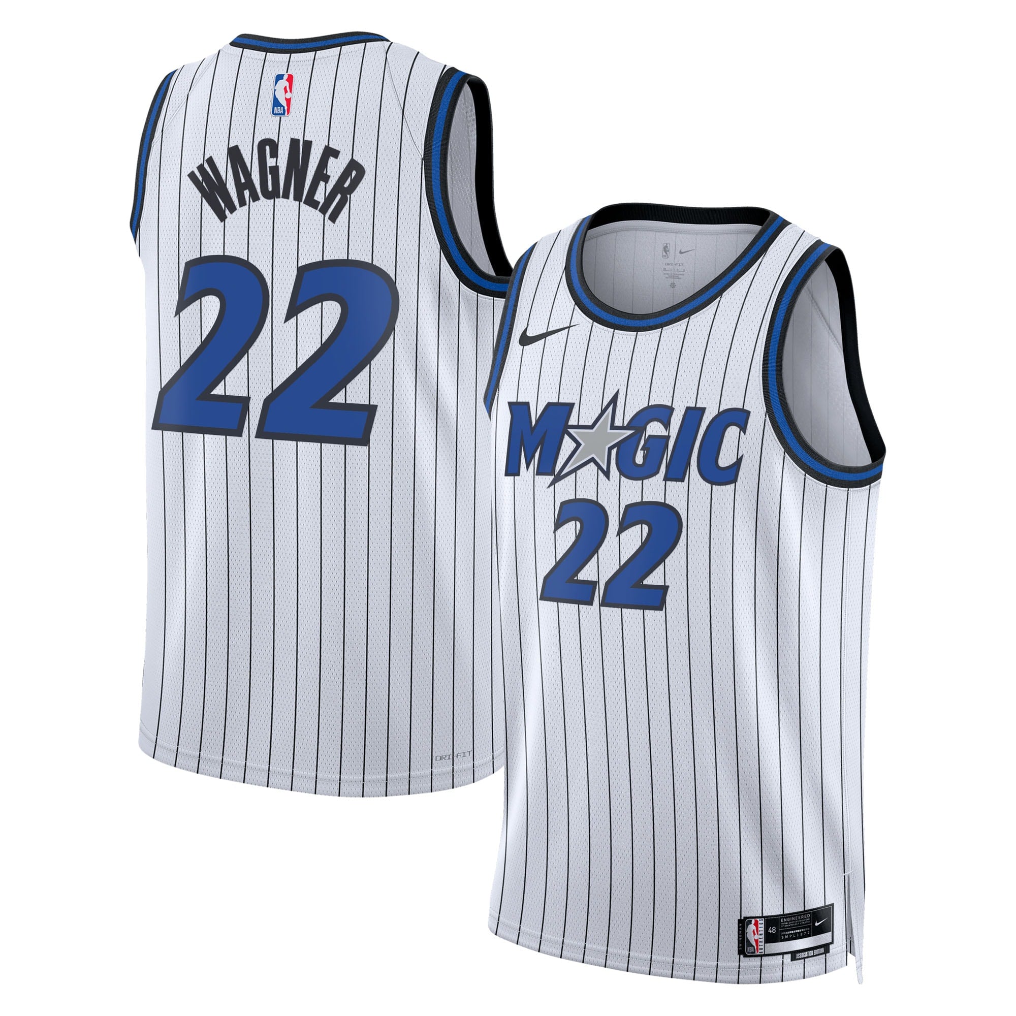 Orlando Magic Nike Replica Association Edition Swingman Jersey - White - Franz Wagner - Unisex