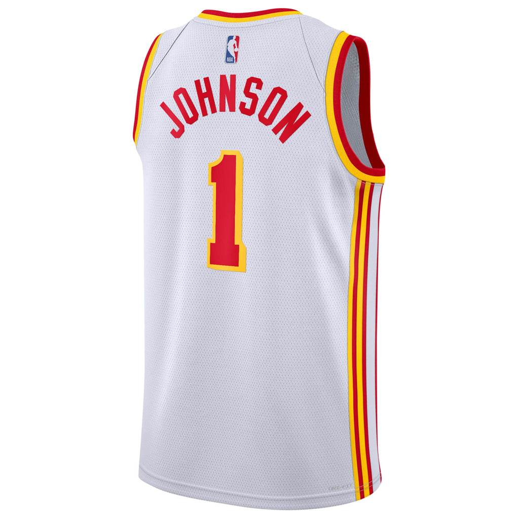 Atlanta Hawks Nike Association Edition Swingman Jersey - White - Jalen Johnson - Youth