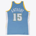 Denver Nuggets Carmelo Anthony 2003-04 Hardwood Classics Road Swingman Jersey By Mitchell & Ness - Blue - Mens