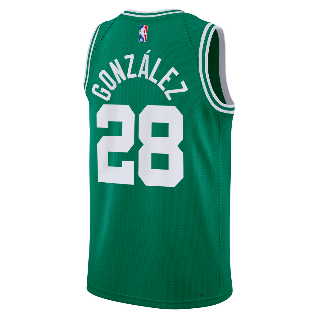 Boston Celtics Nike Icon Edition Swingman Jersey - Kelly Green - Hugo González - Unisex