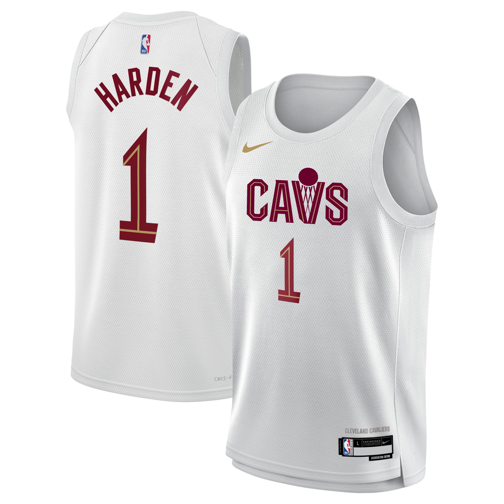 Cleveland Cavaliers Nike Association Edition Swingman Jersey - White - James Harden - Youth