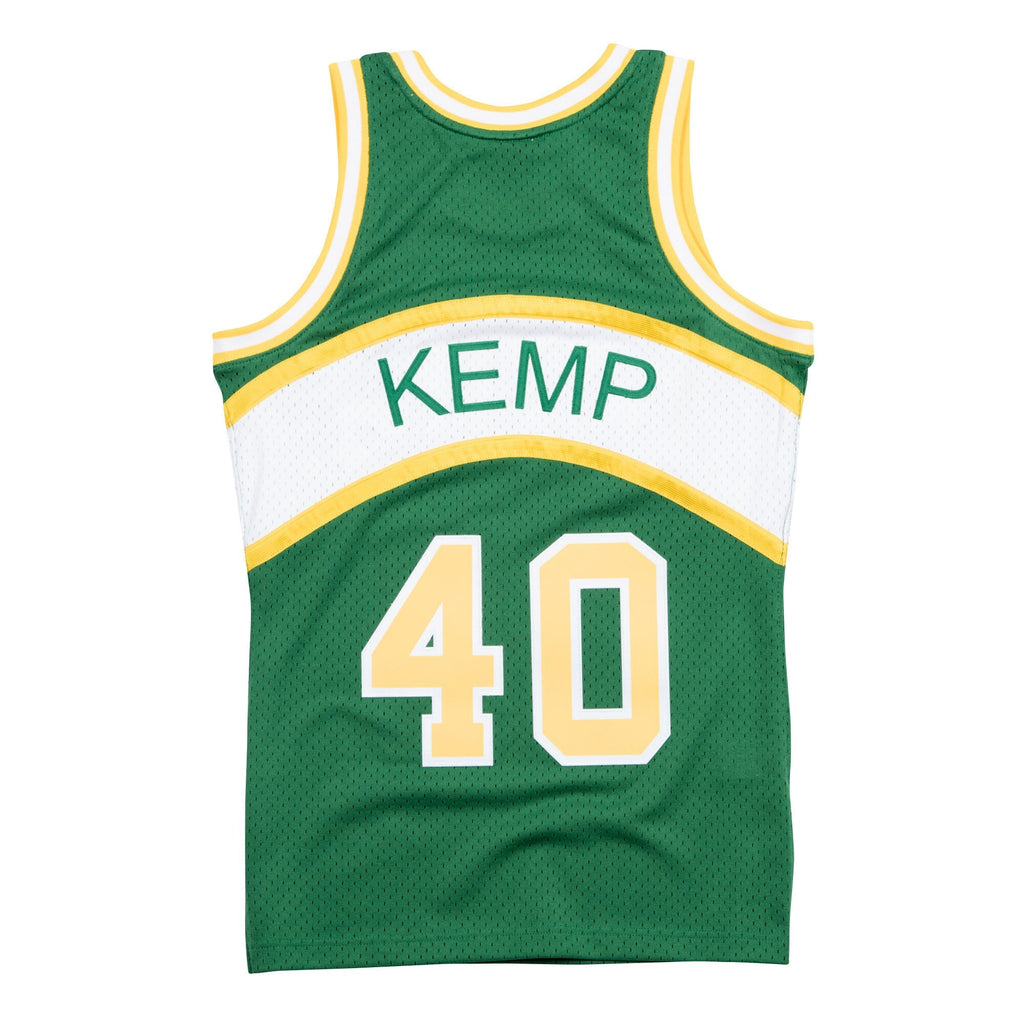 Seattle Supersonics Shawn Kemp Hardwood Classics Road Swingman Jersey By Mitchell & Ness - Mens