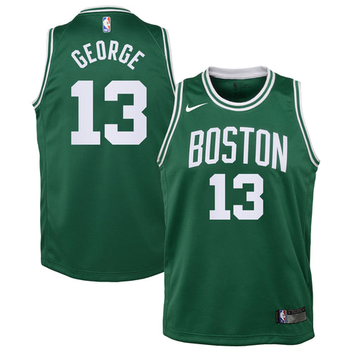 Boston Celtics Nike Icon Edition Swingman Jersey - Kelly Green - Paul George - Youth