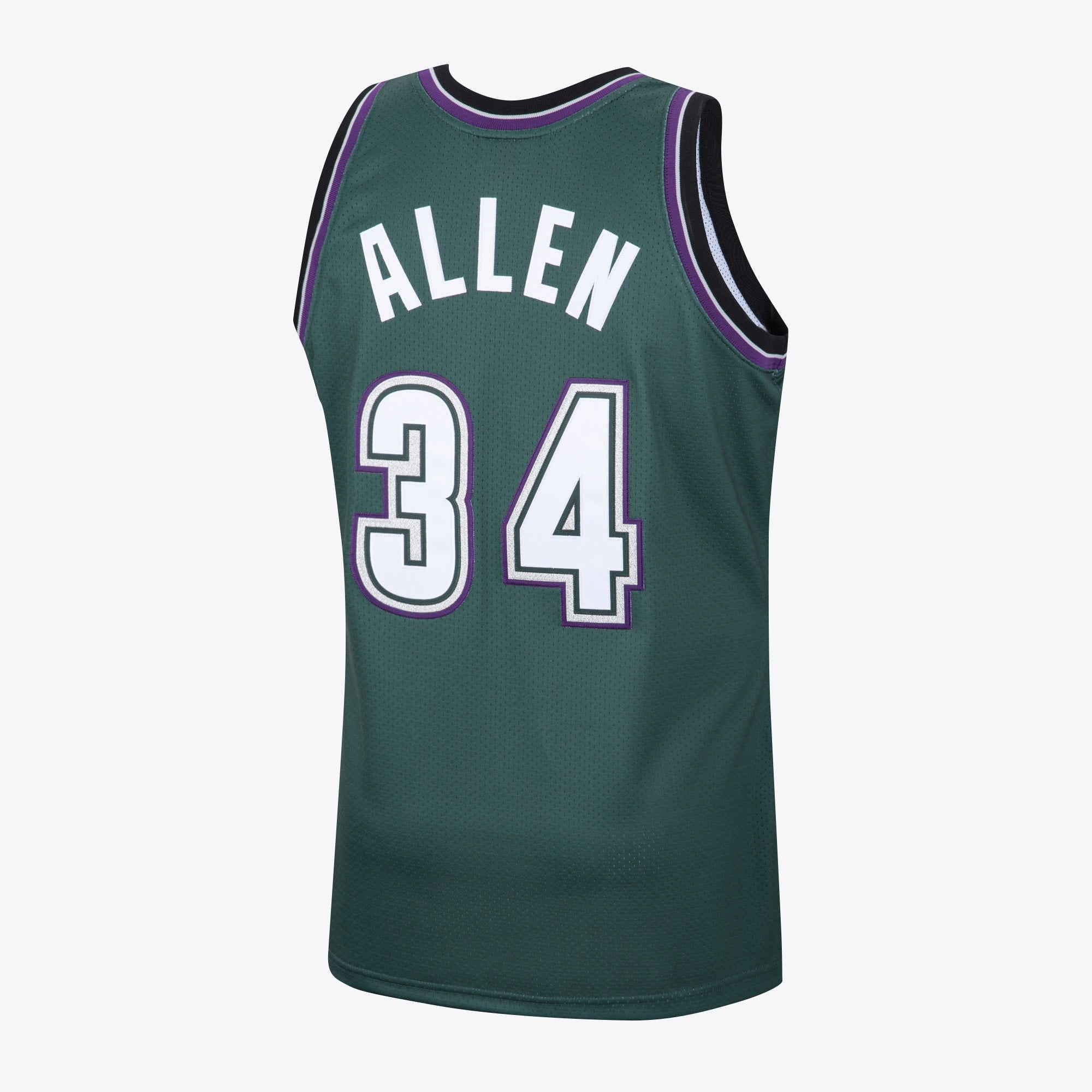 Milwaukee Bucks Ray Allen 1996 Hardwood Classics Alternate Swingman Jersey By Mitchell & Ness - Dark Green - Mens