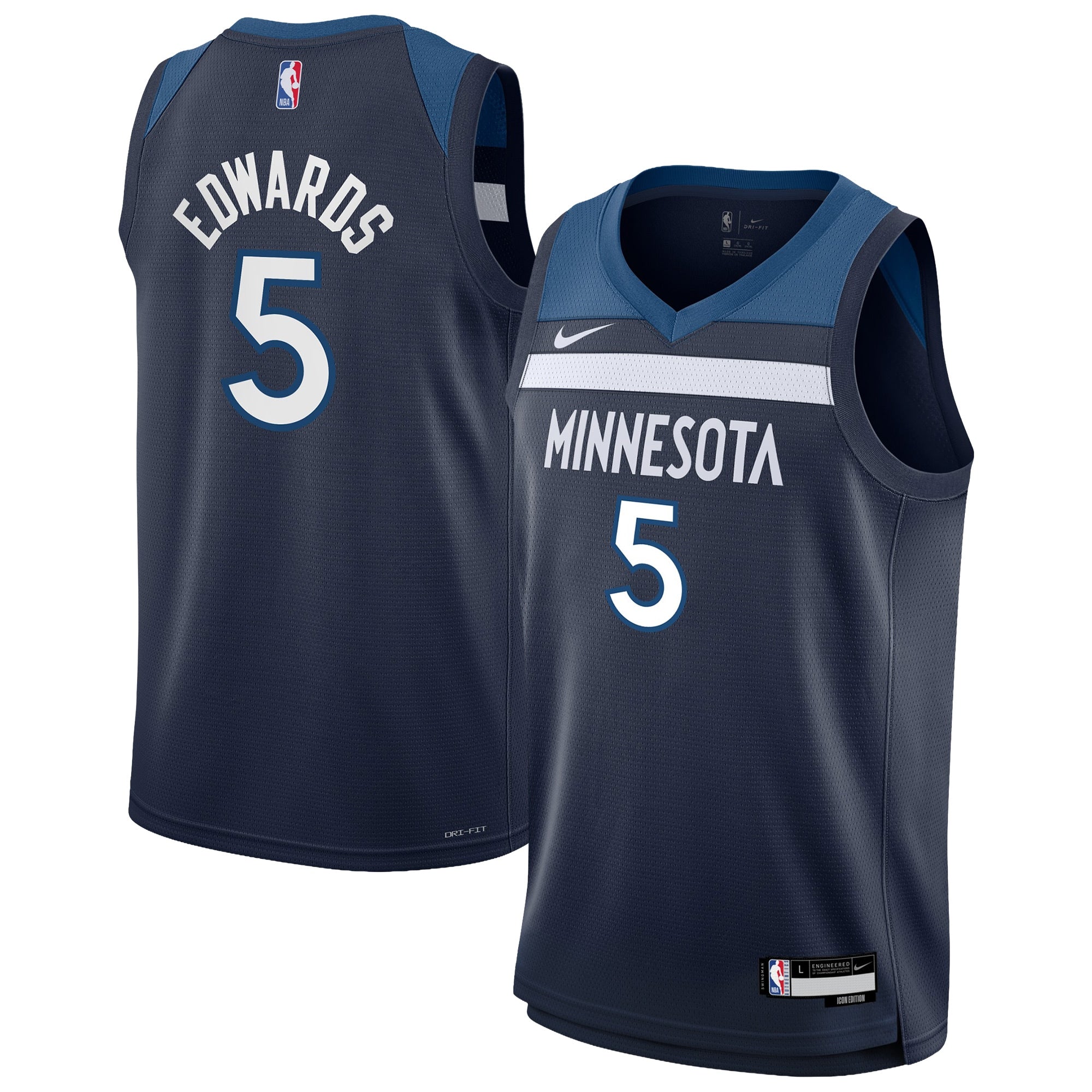 Minnesota Timberwolves Nike Icon Swingman Jersey - Anthony Edwards - Youth