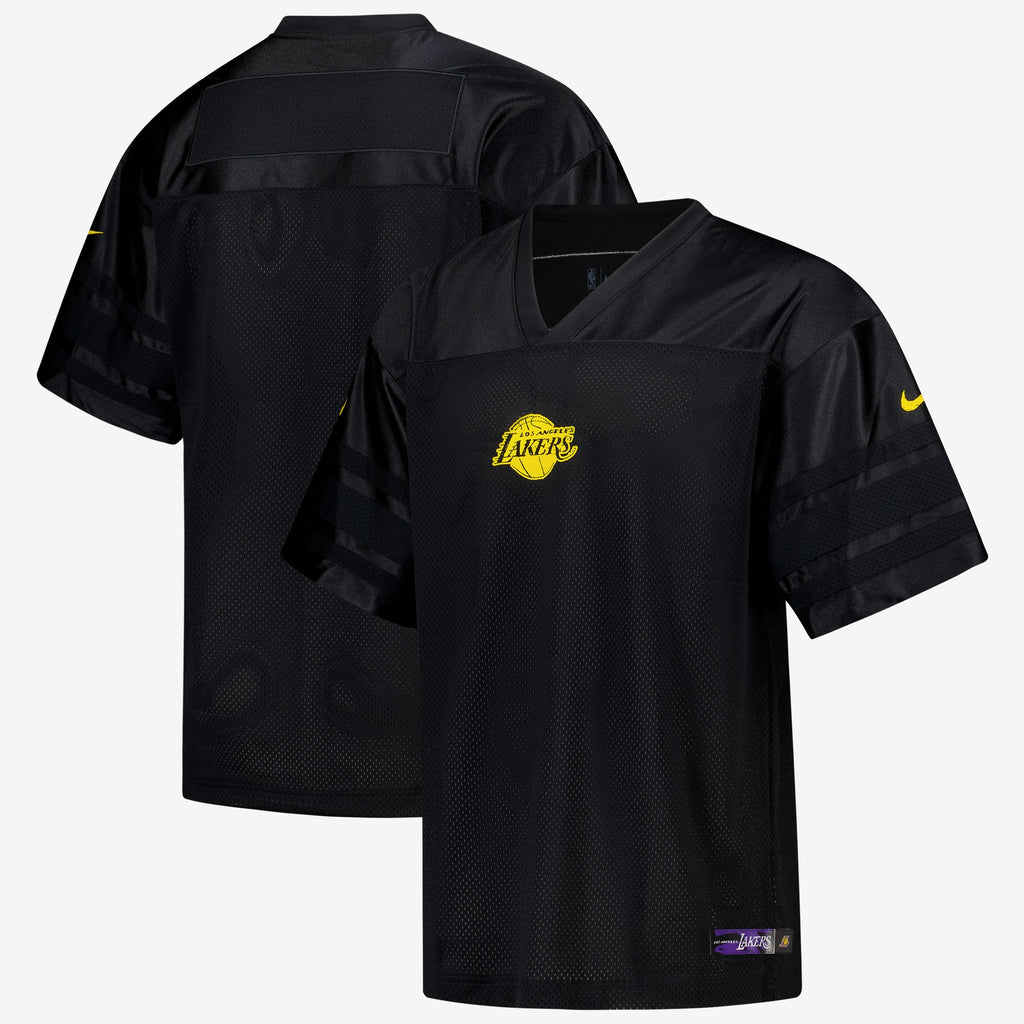 Los Angeles Lakers Nike Courtside Football Jersey - Black - Mens