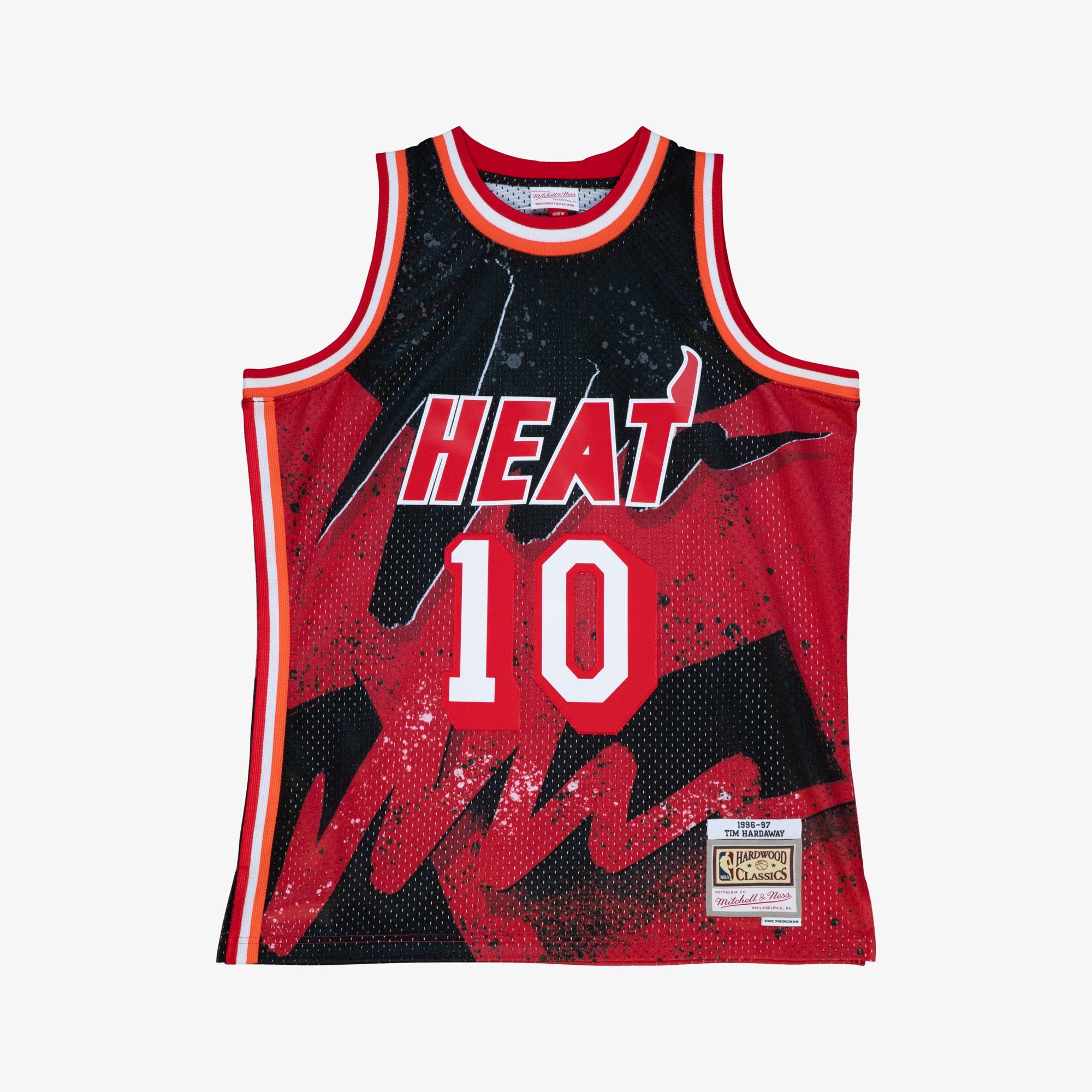 Miami Heat Mitchell & Ness Tim Hardaway 1996 Hyper Hoops Swingman Jersey - Scarlet