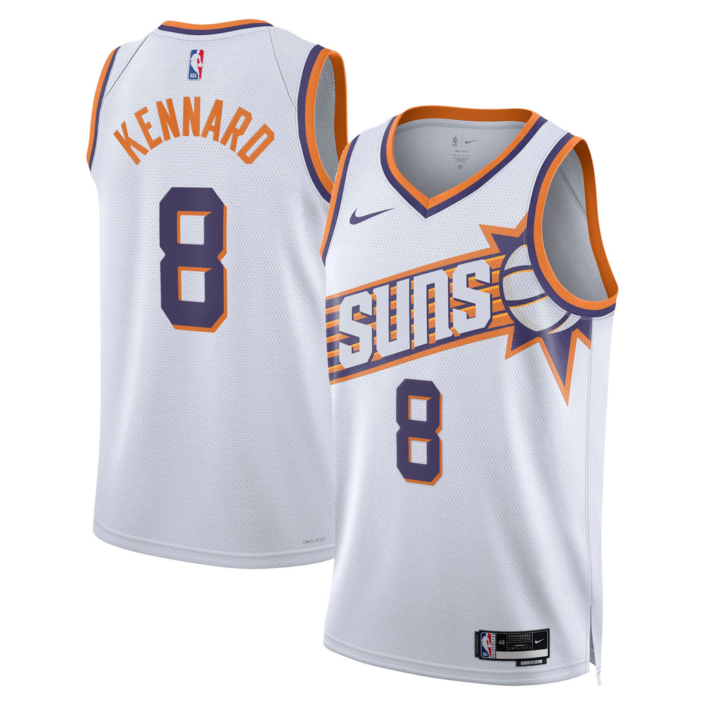 Phoenix Suns Nike Association Edition Swingman Jersey - White - Luke Kennard - Unisex