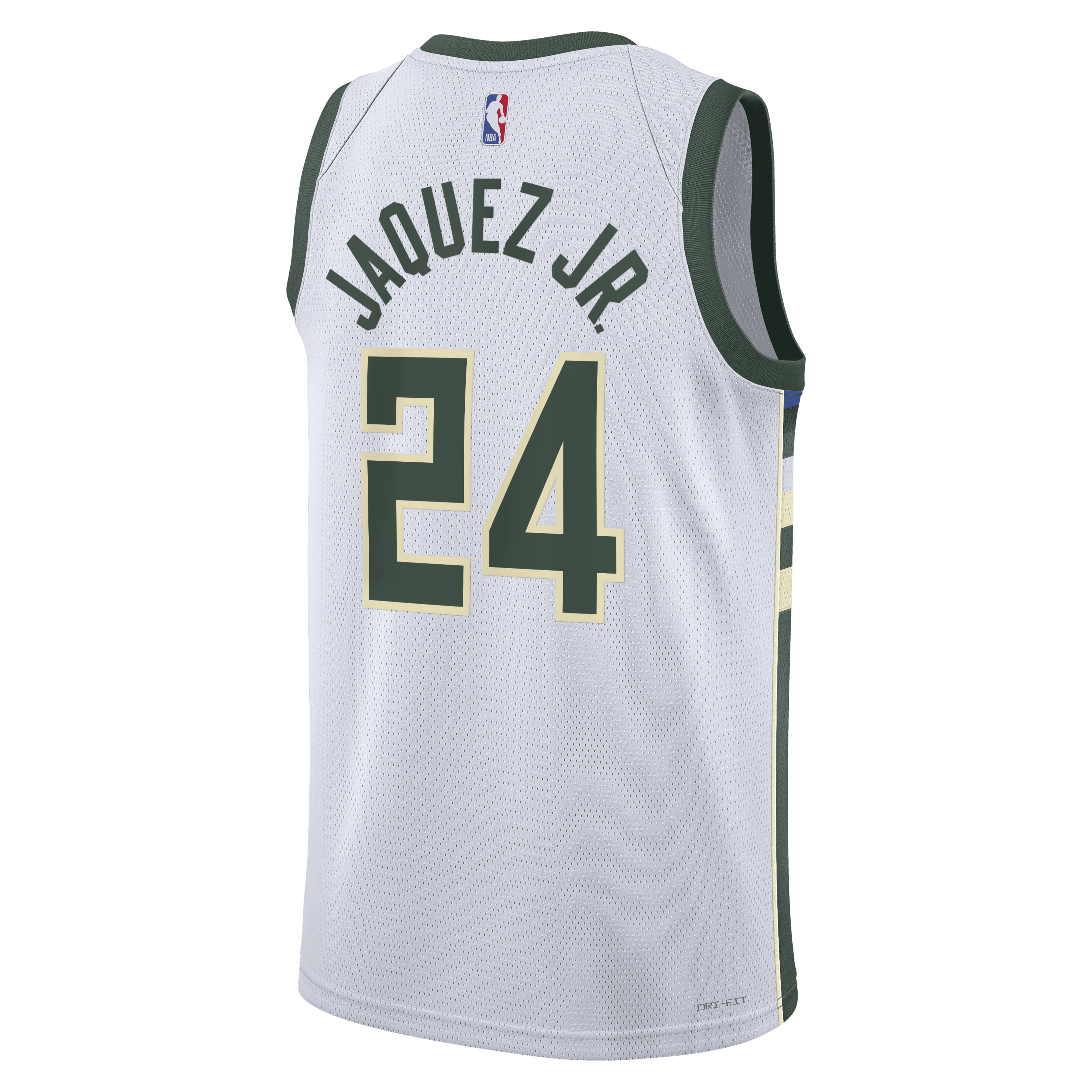 Milwaukee Bucks Nike Association Edition Swingman Jersey - White - Jaime Jaquez Jr. - Unisex
