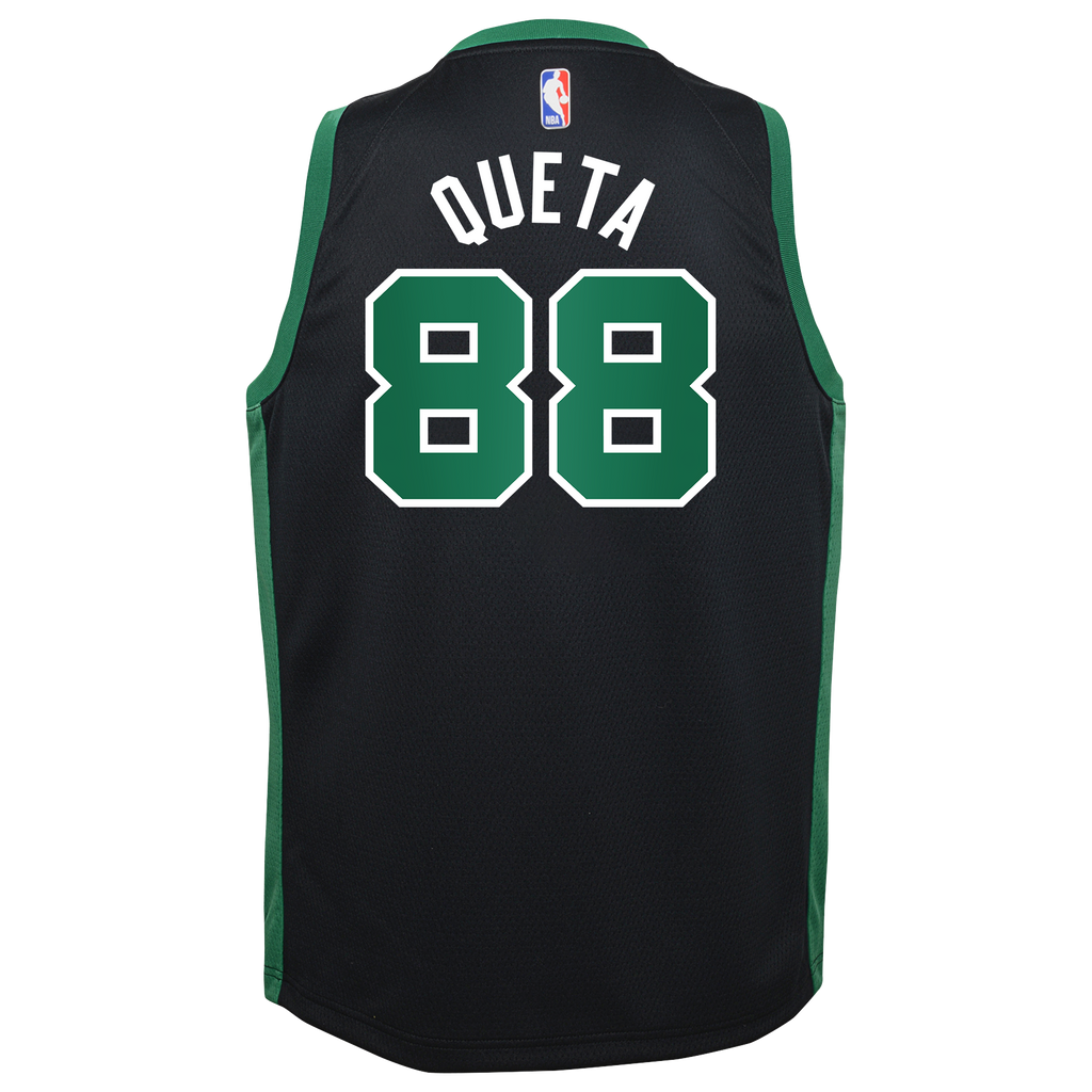 Boston Celtics Jordan Brand Statement Edition Swingman Jersey - Black - Neemias Queta - Youth