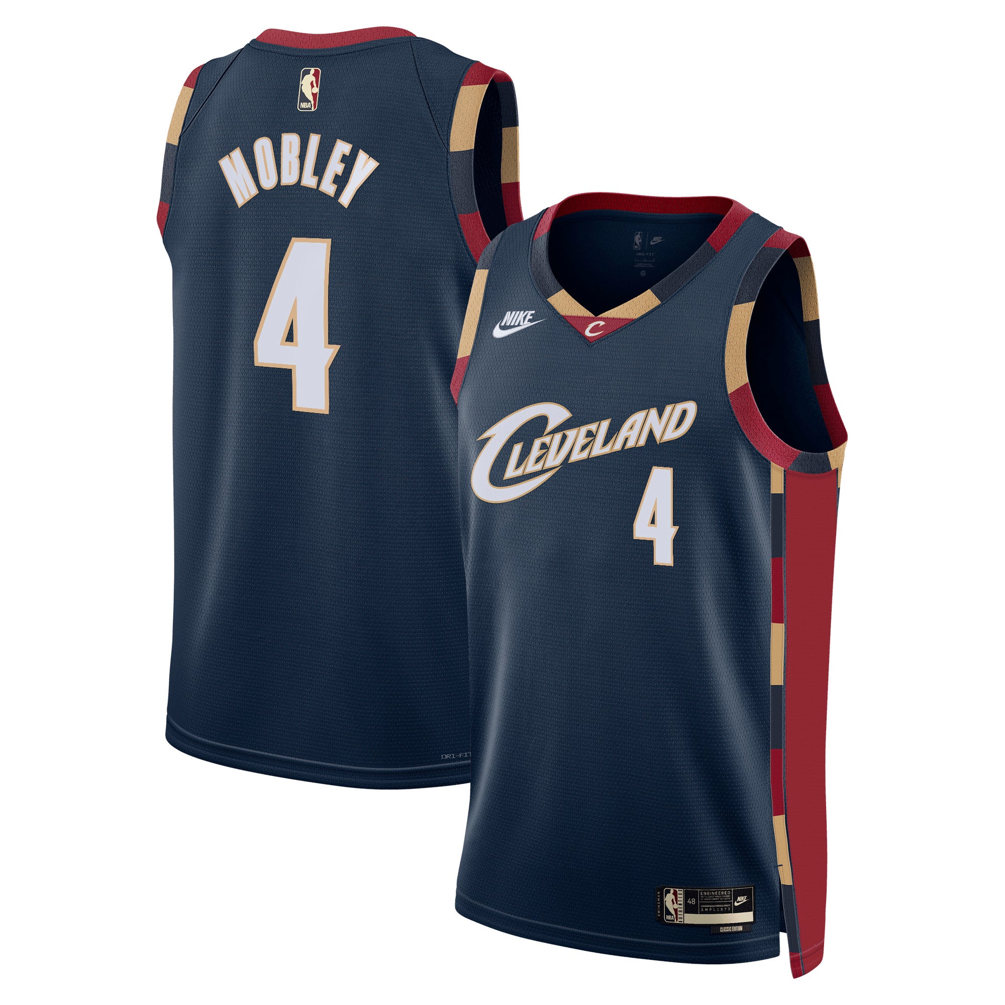 Cleveland Cavaliers Nike Classic Edition Jersey - Navy - Evan Mobley - Unisex