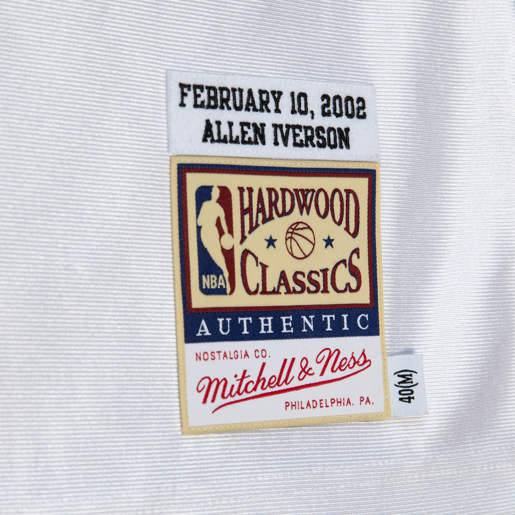Philadelphia 76ers Mitchell & Ness Allen Iverson 2002 All-Star East Authentic Jersey - White