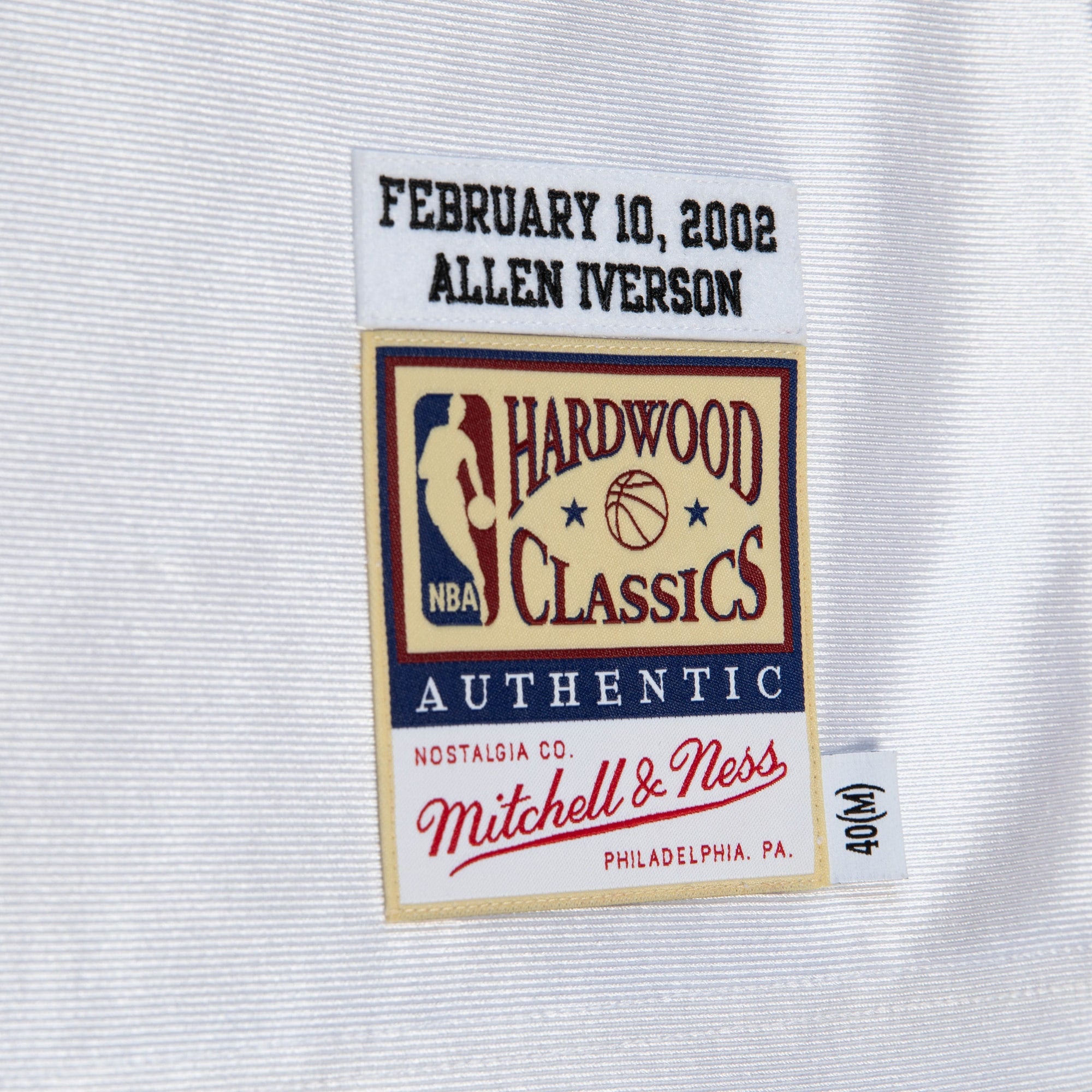 Philadelphia 76ers Mitchell & Ness Allen Iverson 2002 All-Star East Authentic Jersey - White