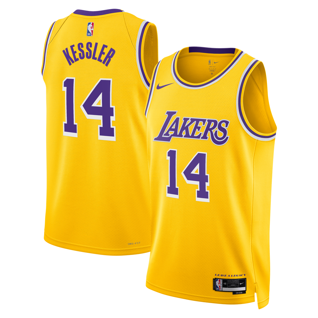 Los Angeles Lakers Nike Icon Edition Swingman Jersey - Gold - Walker Kessler - Unisex