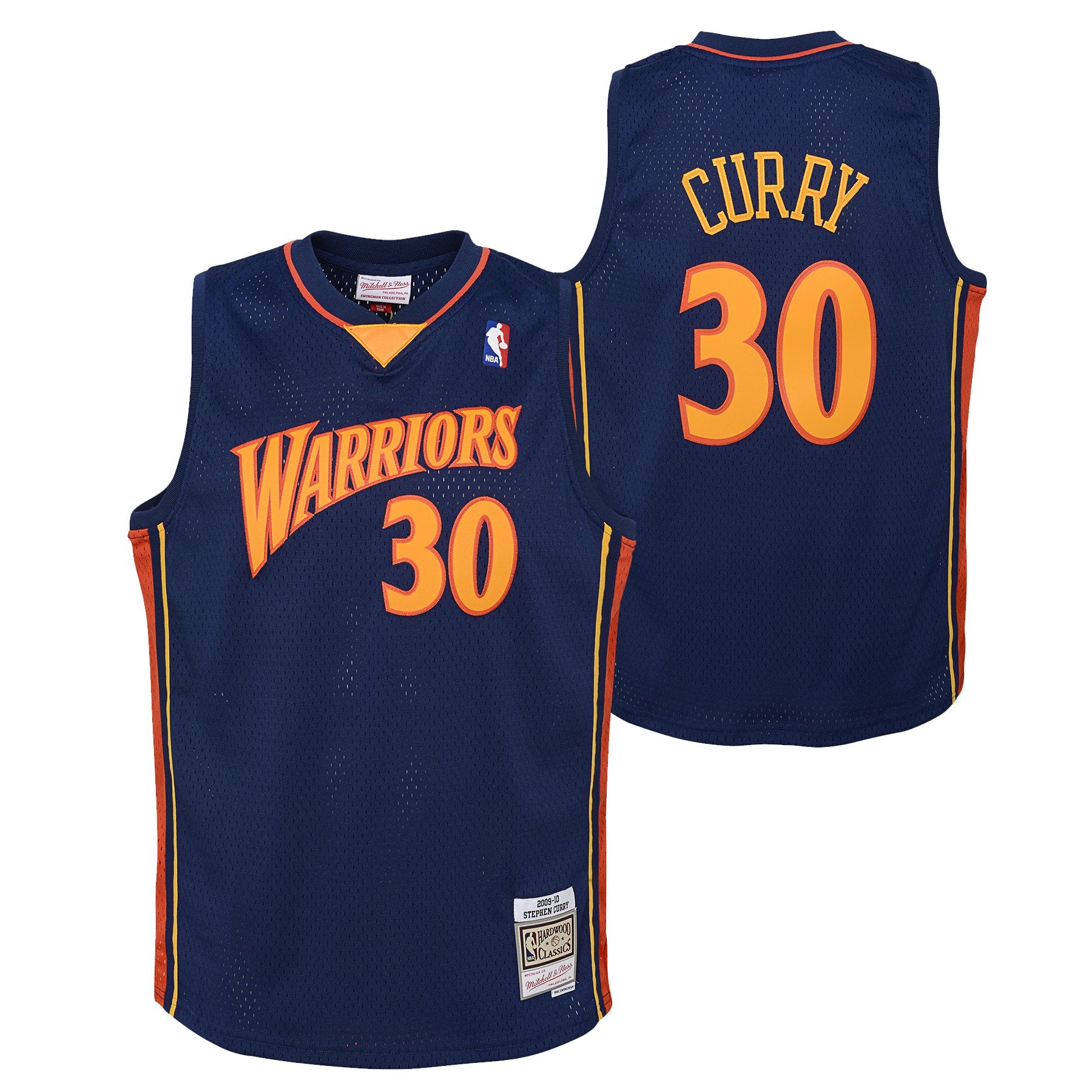 Golden State Warriors Stephen Curry Road Hardwood Classics Jersey - Youth