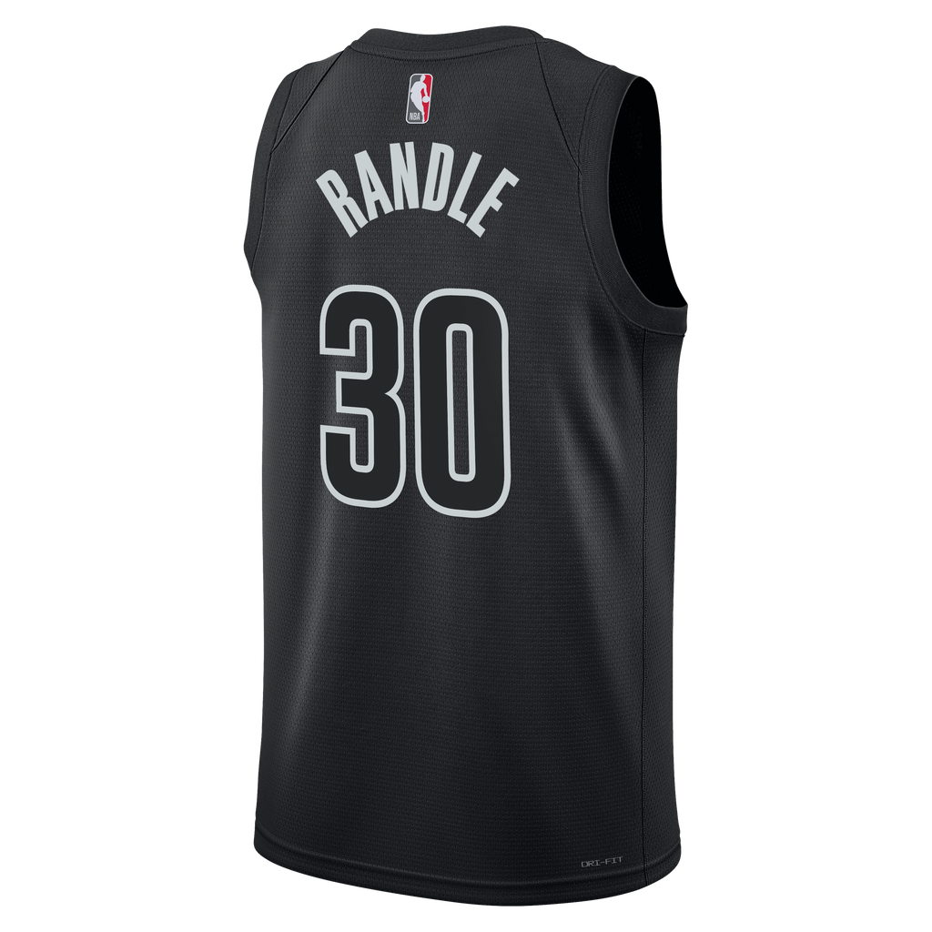 Brooklyn Nets Jordan Brand Statement Edition Swingman Jersey - Black - Julius Randle - Unisex