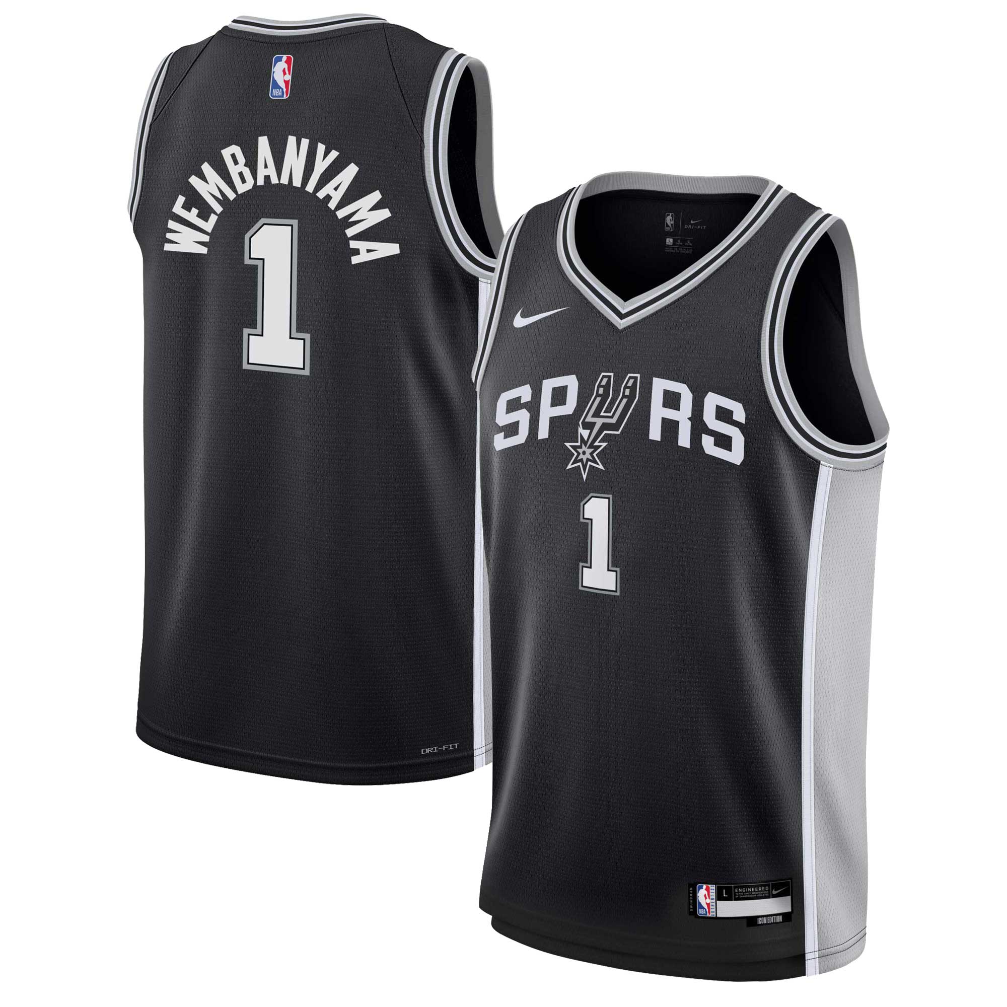 San Antonio Spurs Nike Icon Swingman Jersey - Victor Wembanyama - Youth