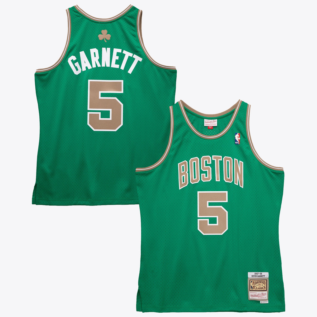 Boston Celtics Mitchell & Ness Kevin Garnett 2007 Swingman Authentic Jersey - Kelly Green
