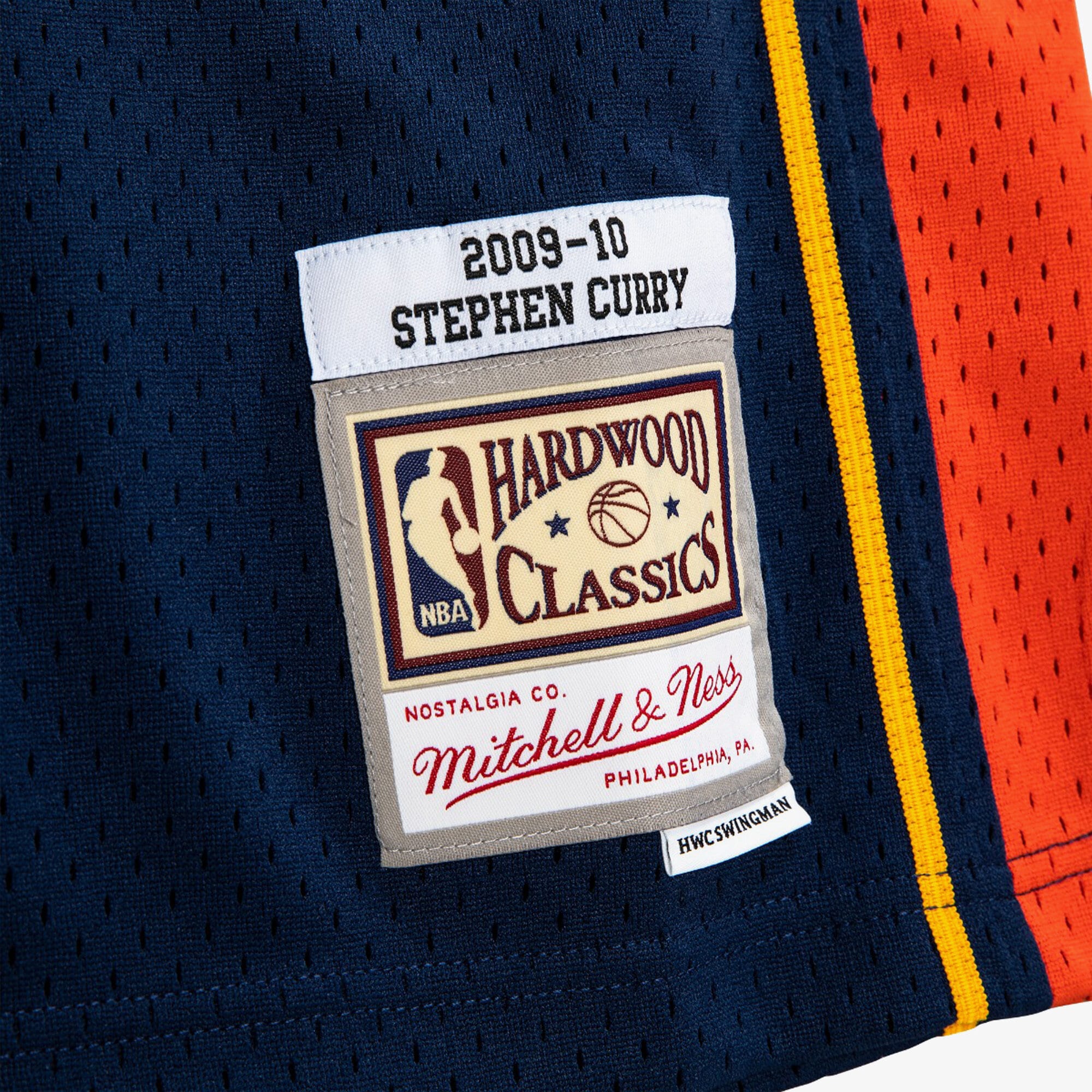 Golden State Warriors Mitchell & Ness Swingman Jersey Road Steph Curry 2009-10