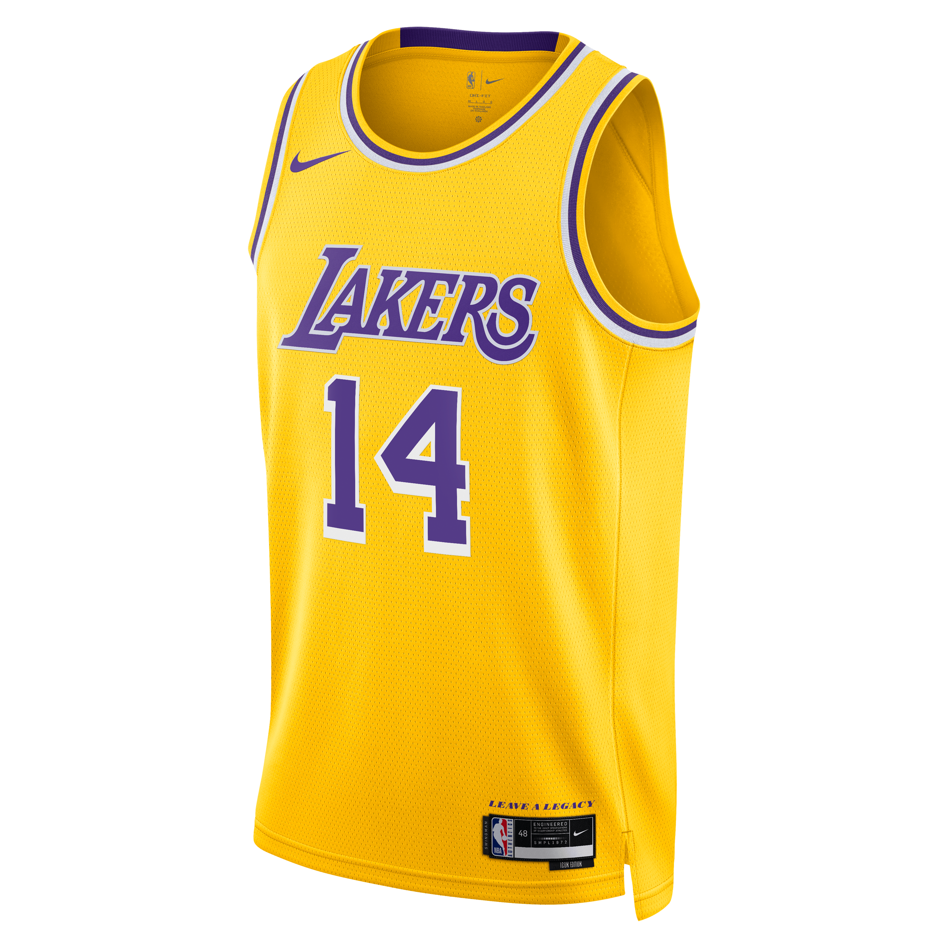 Los Angeles Lakers Nike Icon Edition Swingman Jersey - Gold - Walker Kessler - Unisex