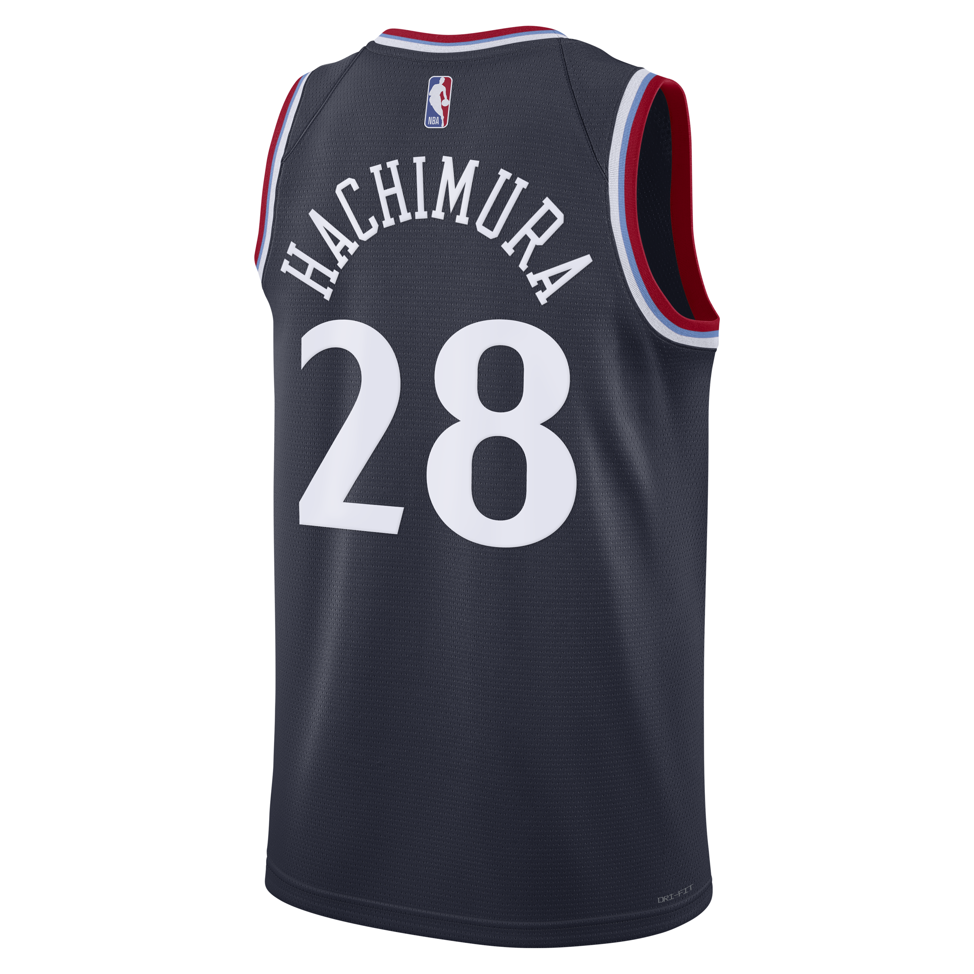Los Angeles Clippers Nike Replica Icon Edition Swingman Jersey - Navy - Rui Hachimura - Unisex