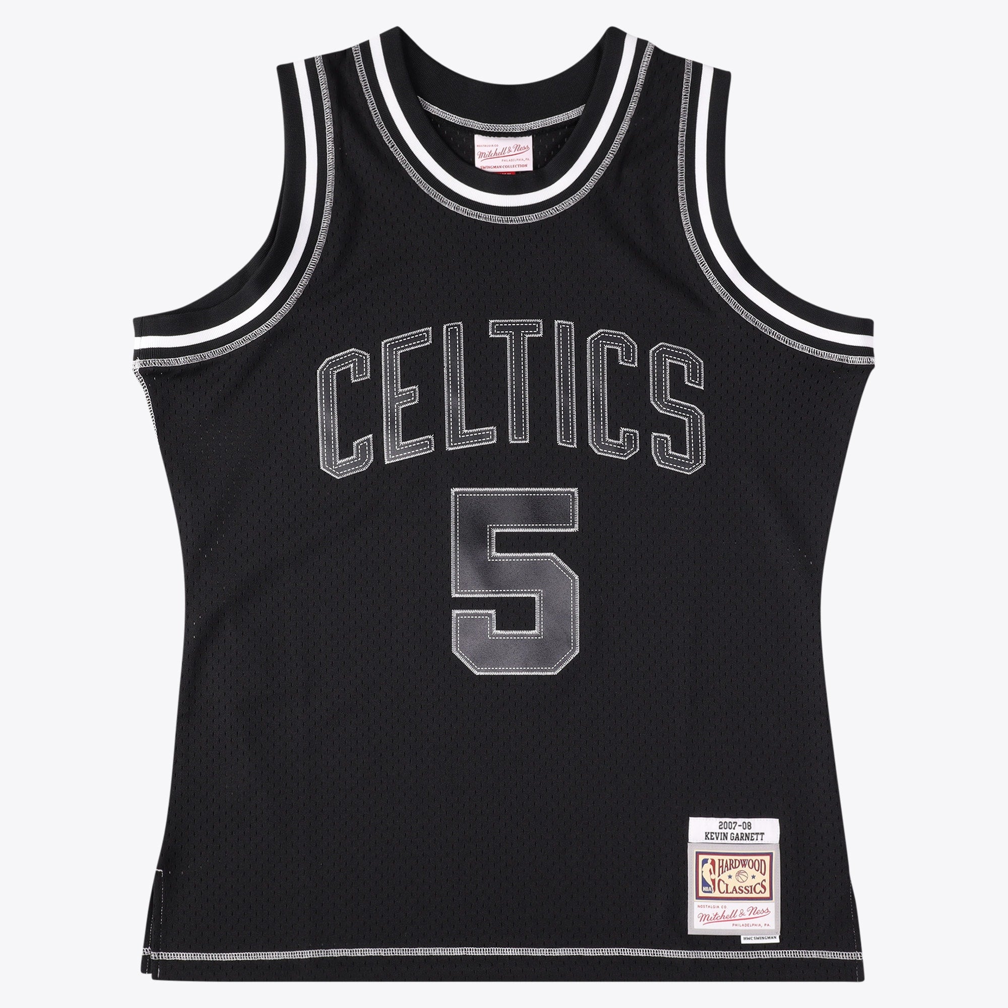 Boston Celtics Mitchell & Ness Kevin Garnett 2007 Contrast 2K Swingman Jersey - Black
