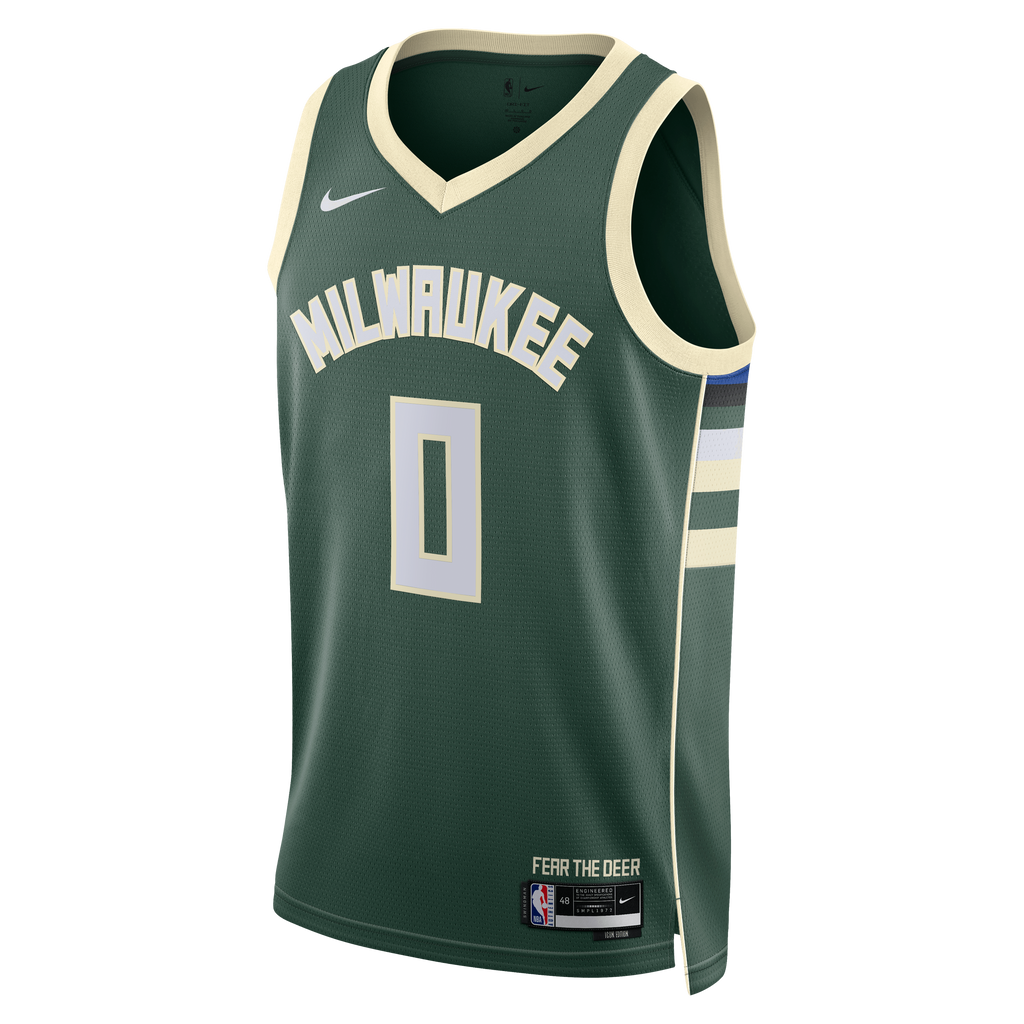 Milwaukee Bucks Nike Icon Swingman Jersey - Green - Brayden Burries - Unisex