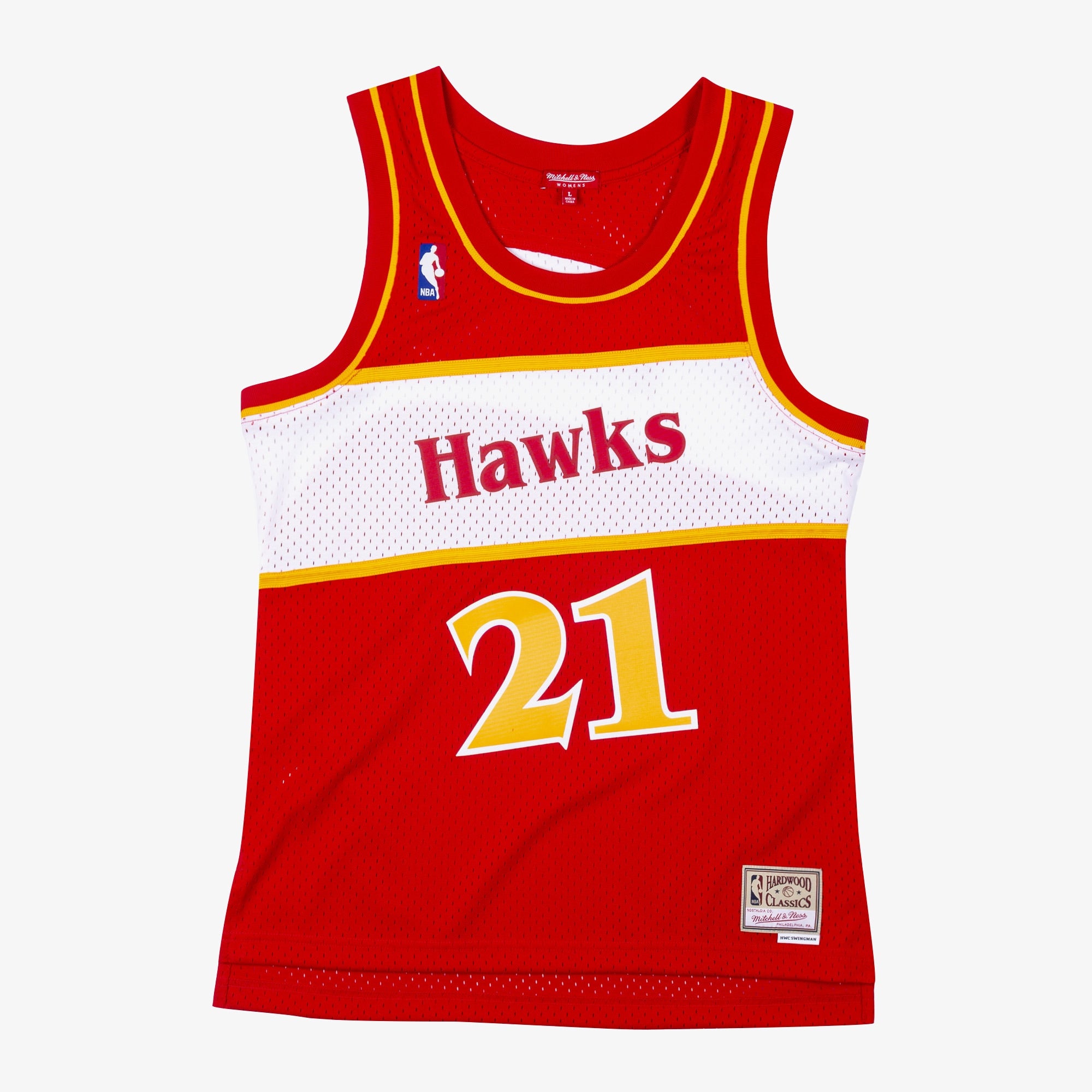 Atlanta Hawks Mitchell & Ness Women's Swingman Jersey Dominique Wilkins 1986