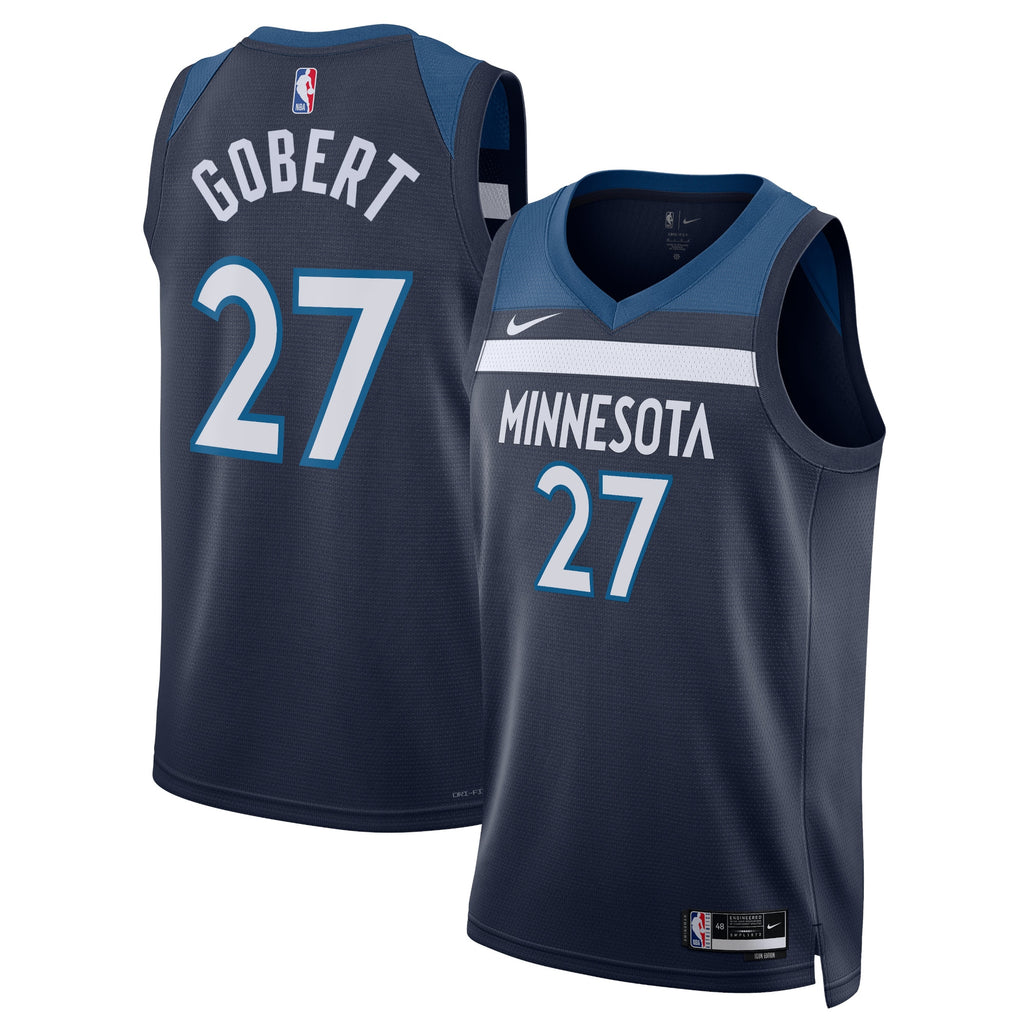 Minnesota Timberwolves Nike Icon Edition Swingman Jersey - Navy - Rudy Gobert - Unisex