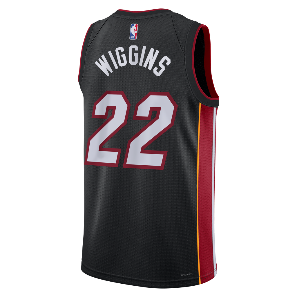 Miami Heat Nike Icon Edition Swingman Jersey - Black - Andrew Wiggins - Unisex