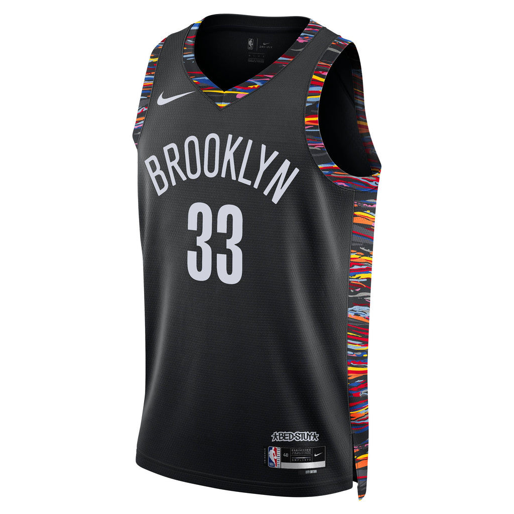 Brooklyn Nets Nike 2025/26 City Edition Swingman Jersey - Black - Nic Claxton - Unisex