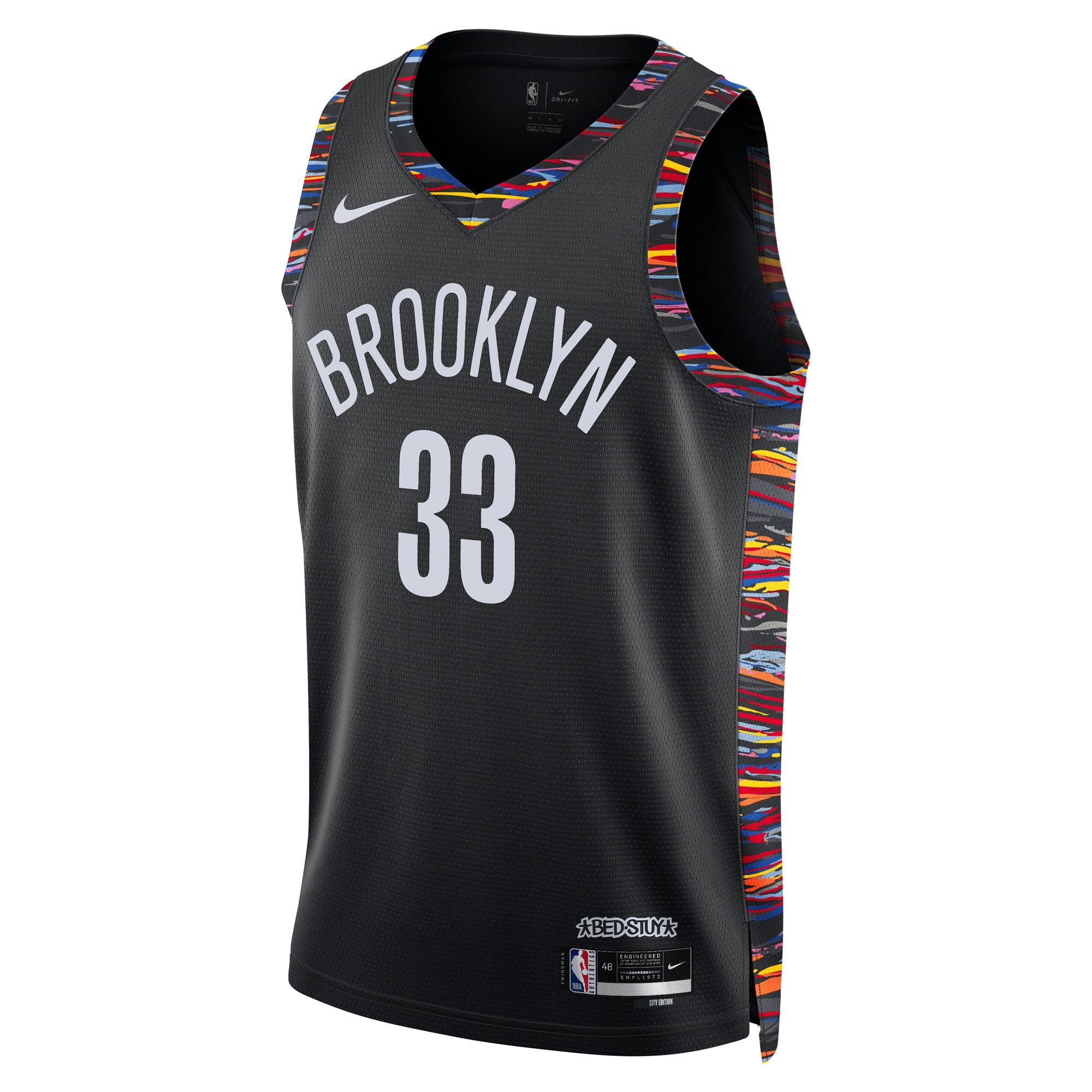 Brooklyn Nets Nike 2025/26 City Edition Swingman Jersey - Black - Nic Claxton - Unisex