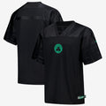 Boston Celtics Nike Courtside Football Jersey - Black - Mens