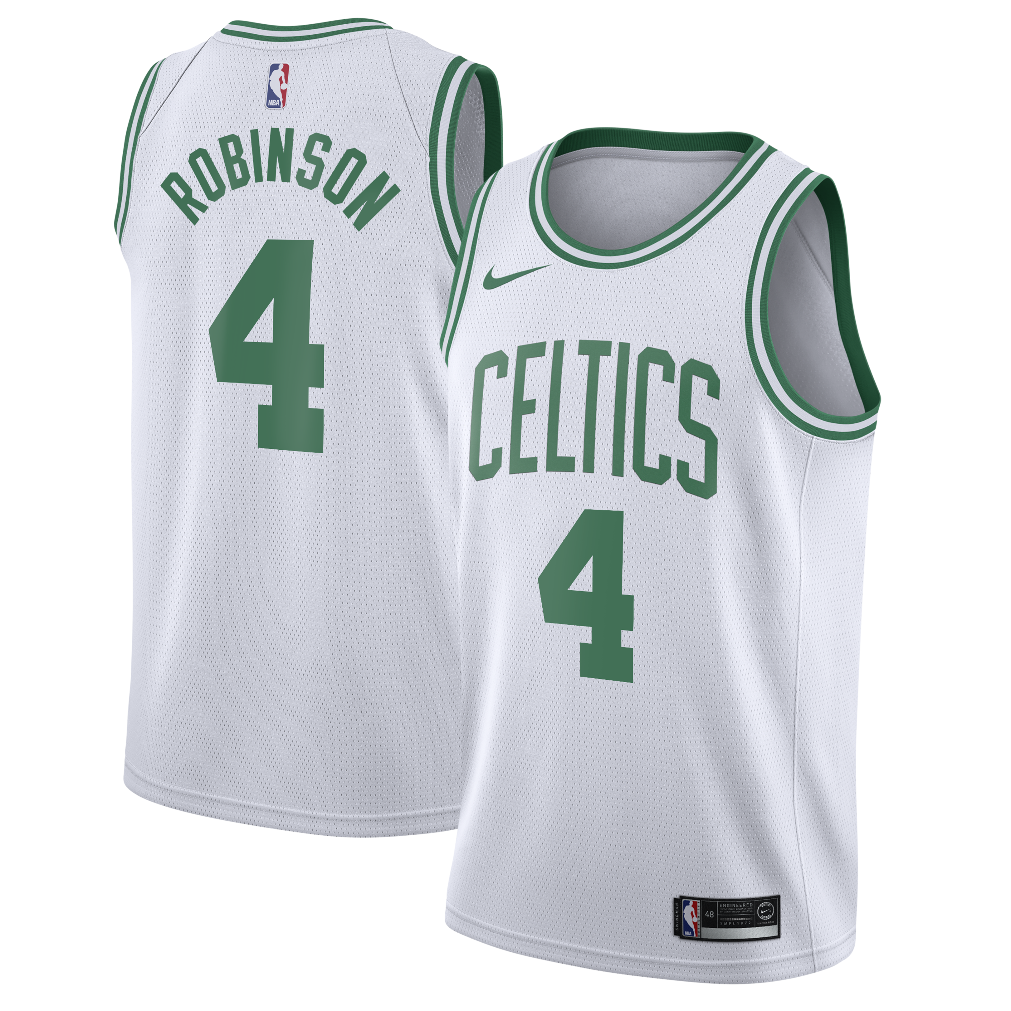 Boston Celtics Association Edition Swingman Jersey - White - Mitchell Robinson - Youth
