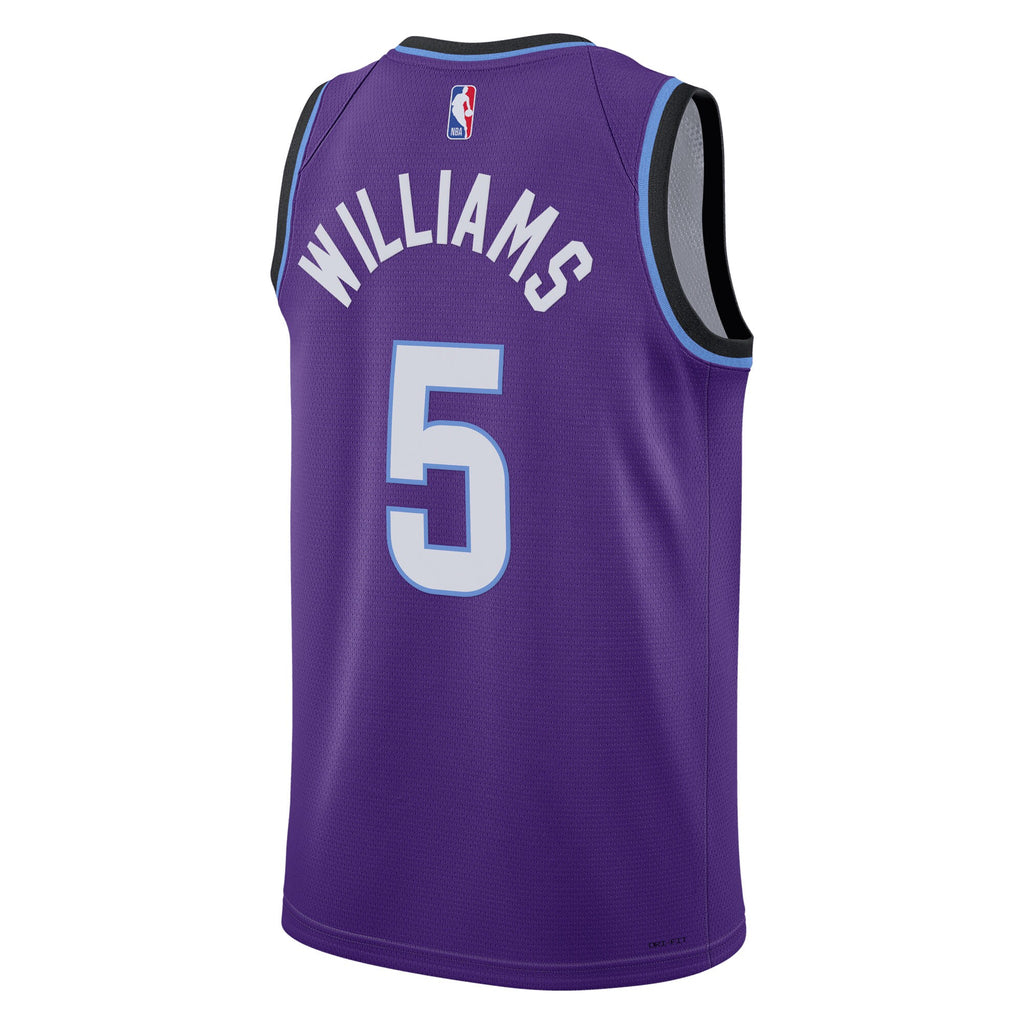 Utah Jazz Nike Replica Icon Edition Swingman Jersey - Purple - Cody Williams - Youth