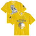 Golden State Warriors X OVO Mesh Football Jersey - Mens