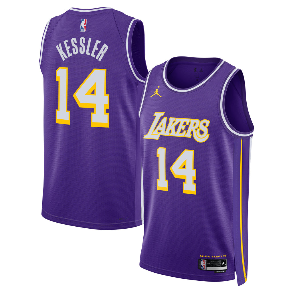 Los Angeles Lakers Jordan Brand Statement Edition Jersey - Purple - Walker Kessler - Unisex
