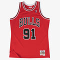 Chicago Bulls Mitchell & Ness Swingman Jersey Road Dennis Rodman 1997-98