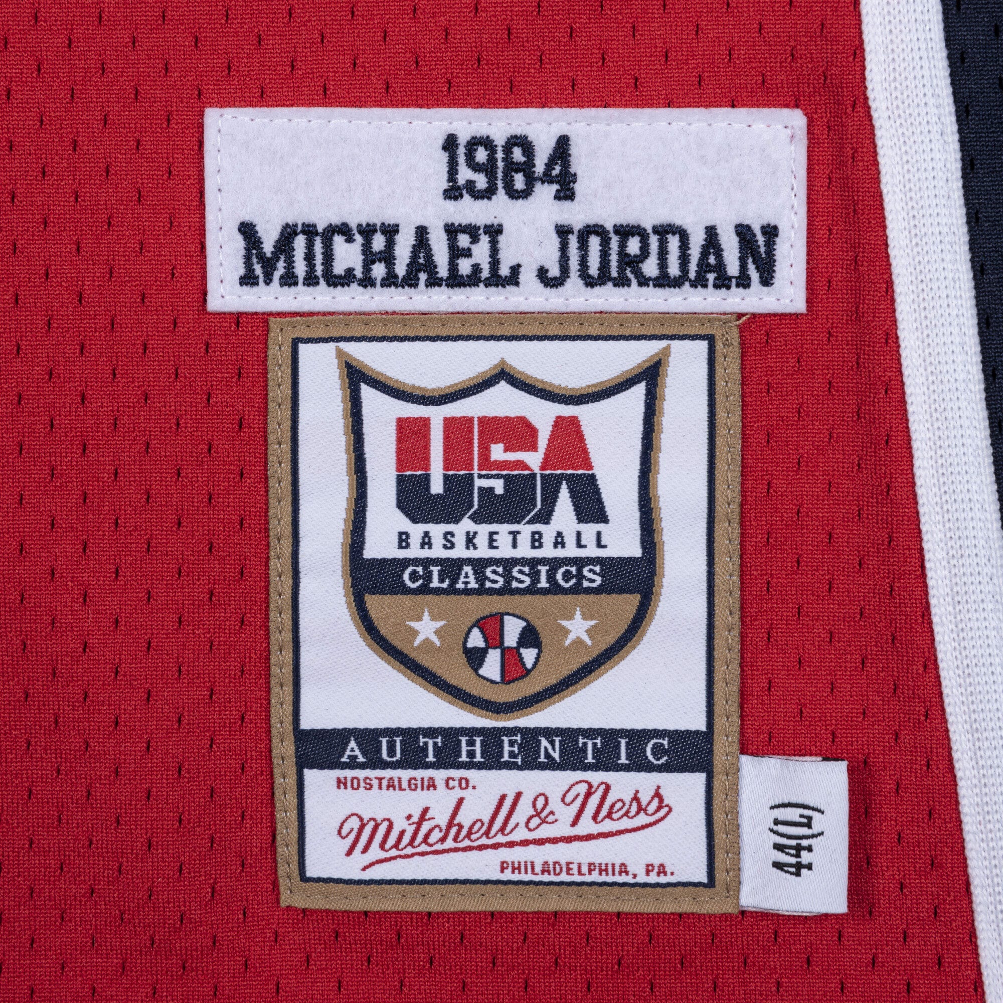 USA Basketball Mitchell & Ness Authentic Jersey Michael Jordan 1984