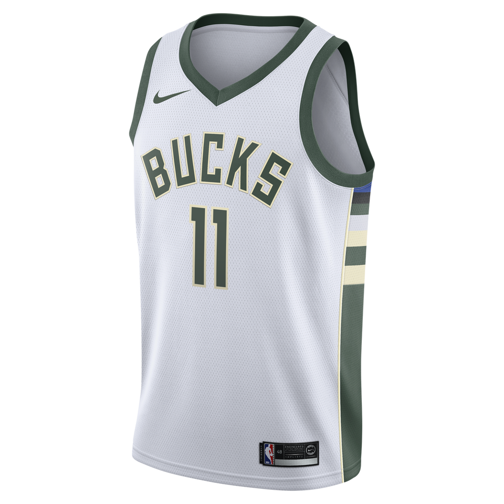 Milwaukee Bucks Nike Association Edition Swingman Jersey - White - Tyler Herro - Youth
