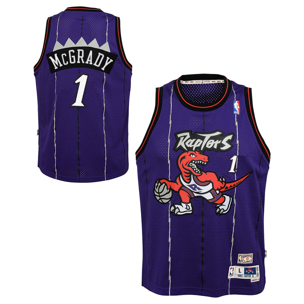 Toronto Raptors Tracy McGrady Hardwood Classics Road Swingman Jersey by Mitchell & Ness - Youth