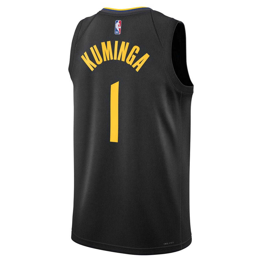 Golden State Warriors Jordan Brand 2024/25 Statement Edition Swingman Jersey - Black - Jonathan Kuminga - Unisex
