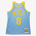 Men's Mitchell & Ness Kobe Bryant Powder Blue Los Angeles Lakers 2001/02 Hardwood Classics Authentic Player Jersey