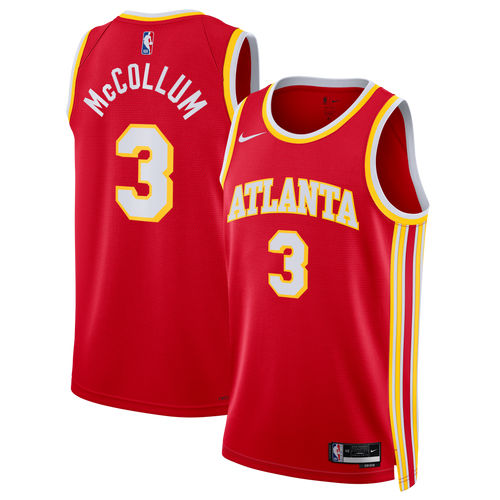 Atlanta Hawks Nike Icon Edition Swingman Jersey - Red - CJ McCollum - Unisex