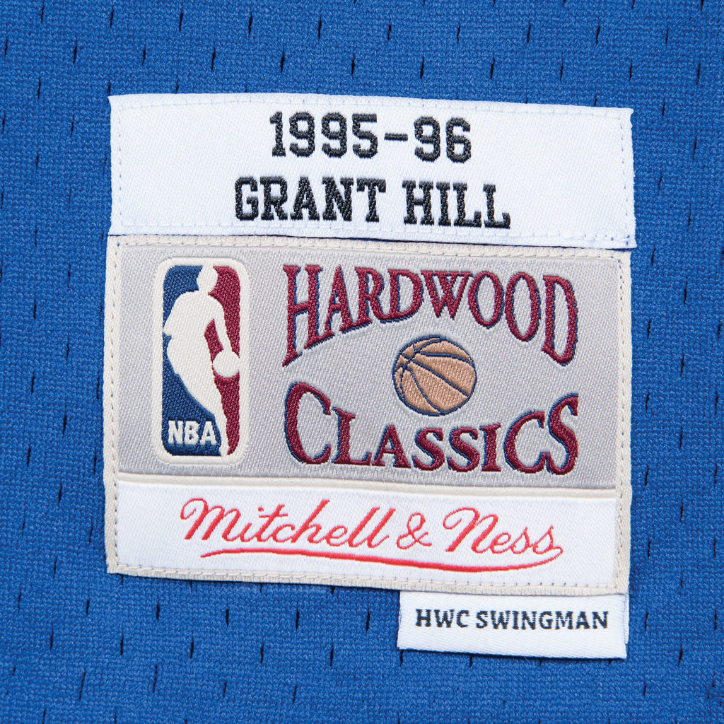 Detroit Pistons Mitchell & Ness Swingman Jersey Road Grant Hill 1995-96