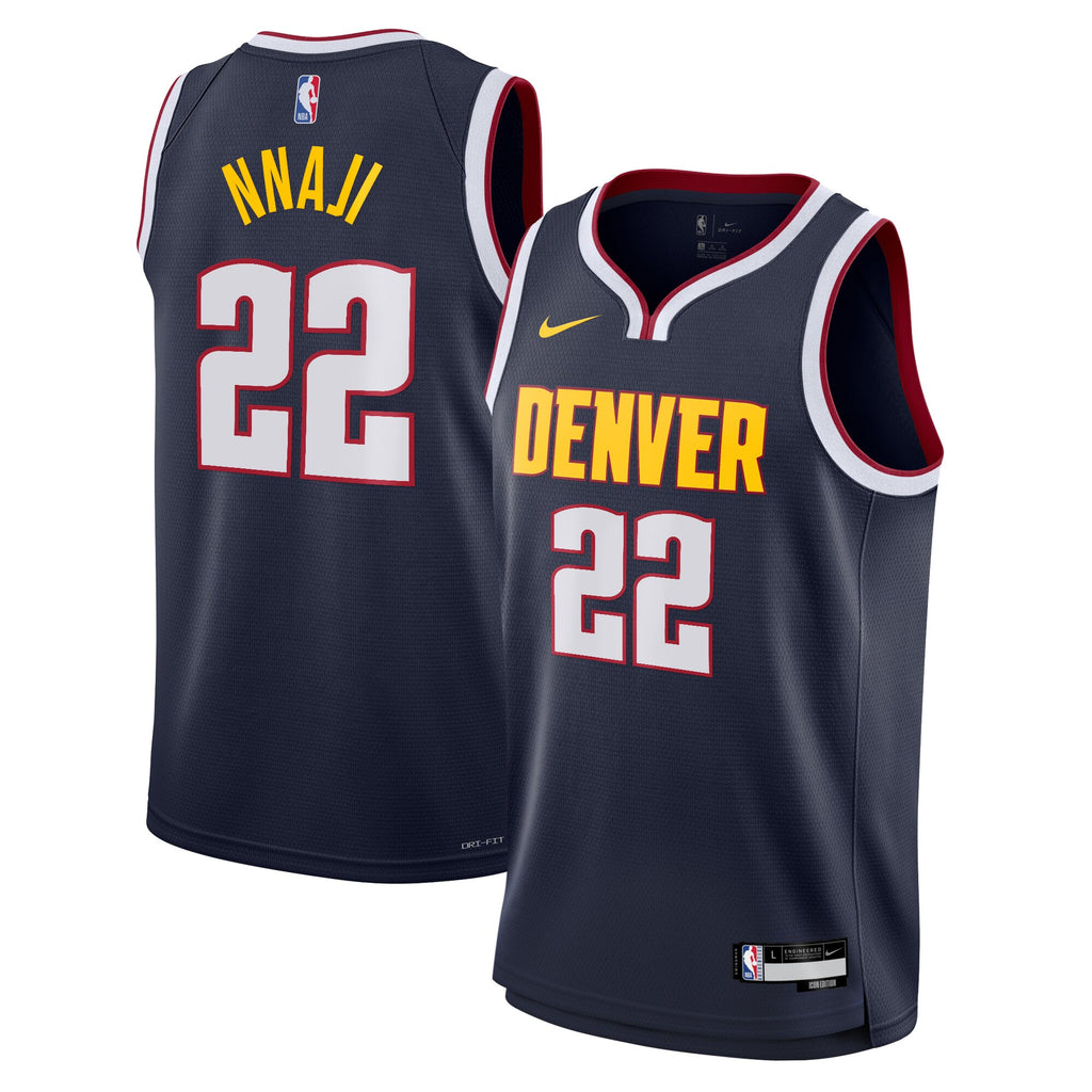 Denver Nuggets Nike Icon Swingman Jersey - Navy - Zeke Nnaji - Youth
